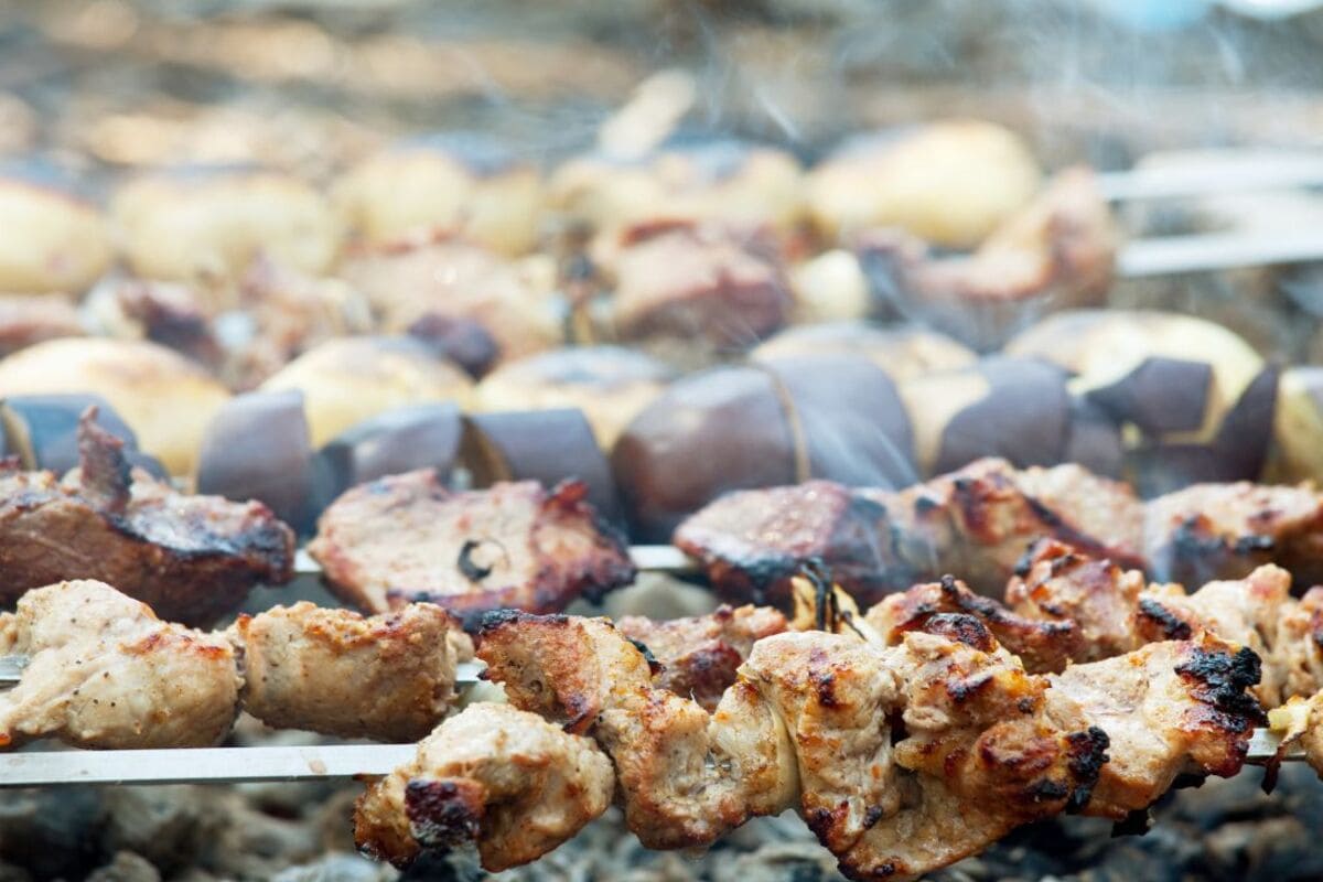The best skewers at Sabor es Polanco.